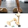 2 Pieces Wood Pushup Bars Push Up Handles Stable Portable Sturdy Calisthenics Equipment Home Workout