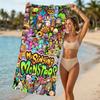Beach Towel with My Singing Monsters Pattern - soft,absorbent,machine washable Lightweight&Modern,swimming,Travel Essentials