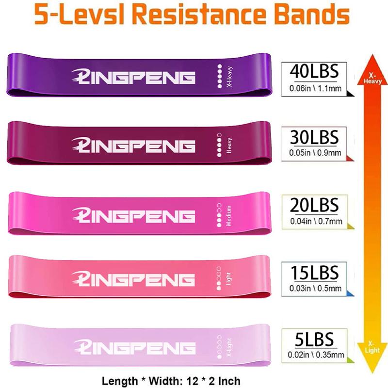 Elastic Circle Latex Rubber Band Tensor Tension Rope Yoga Squat Peach Hip Fitness Resistance Belt Resistance Ring