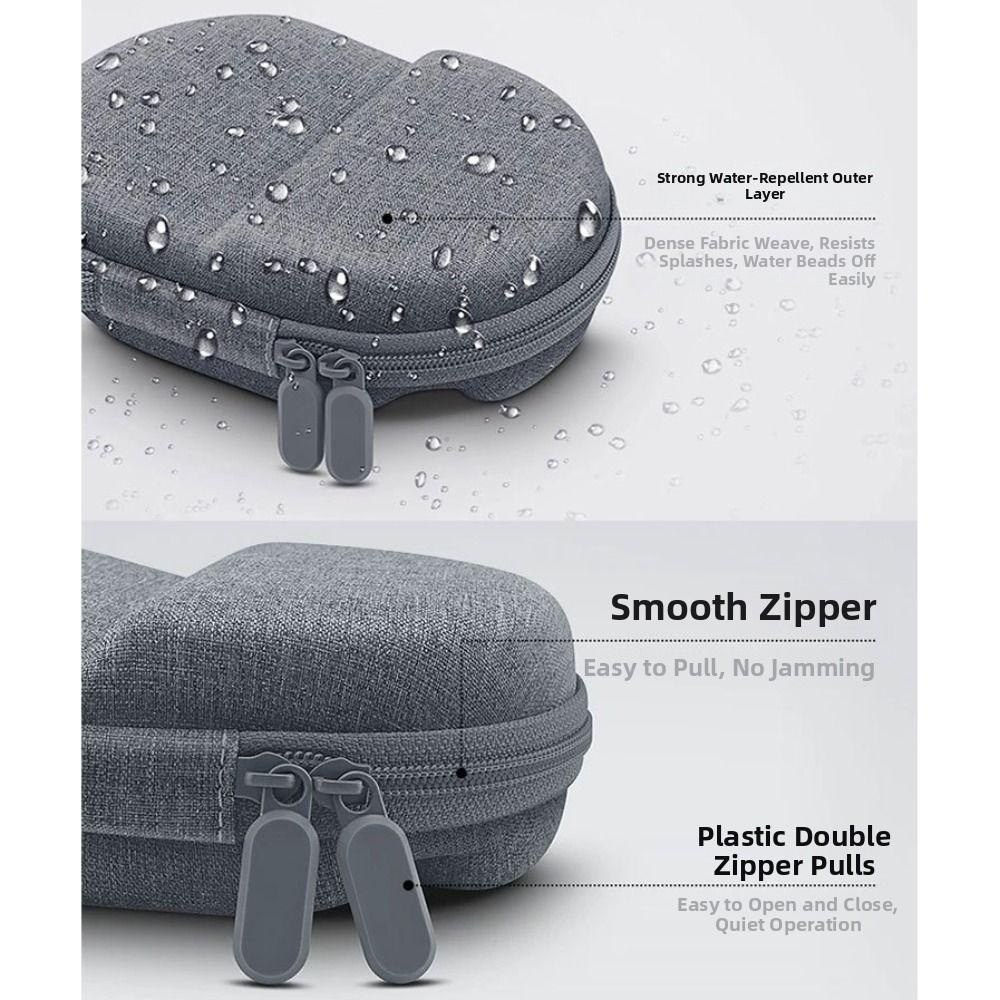 Portable Earphone Storage Bag Waterproof Headphone Protective Bag Headset Carrying Case Travel