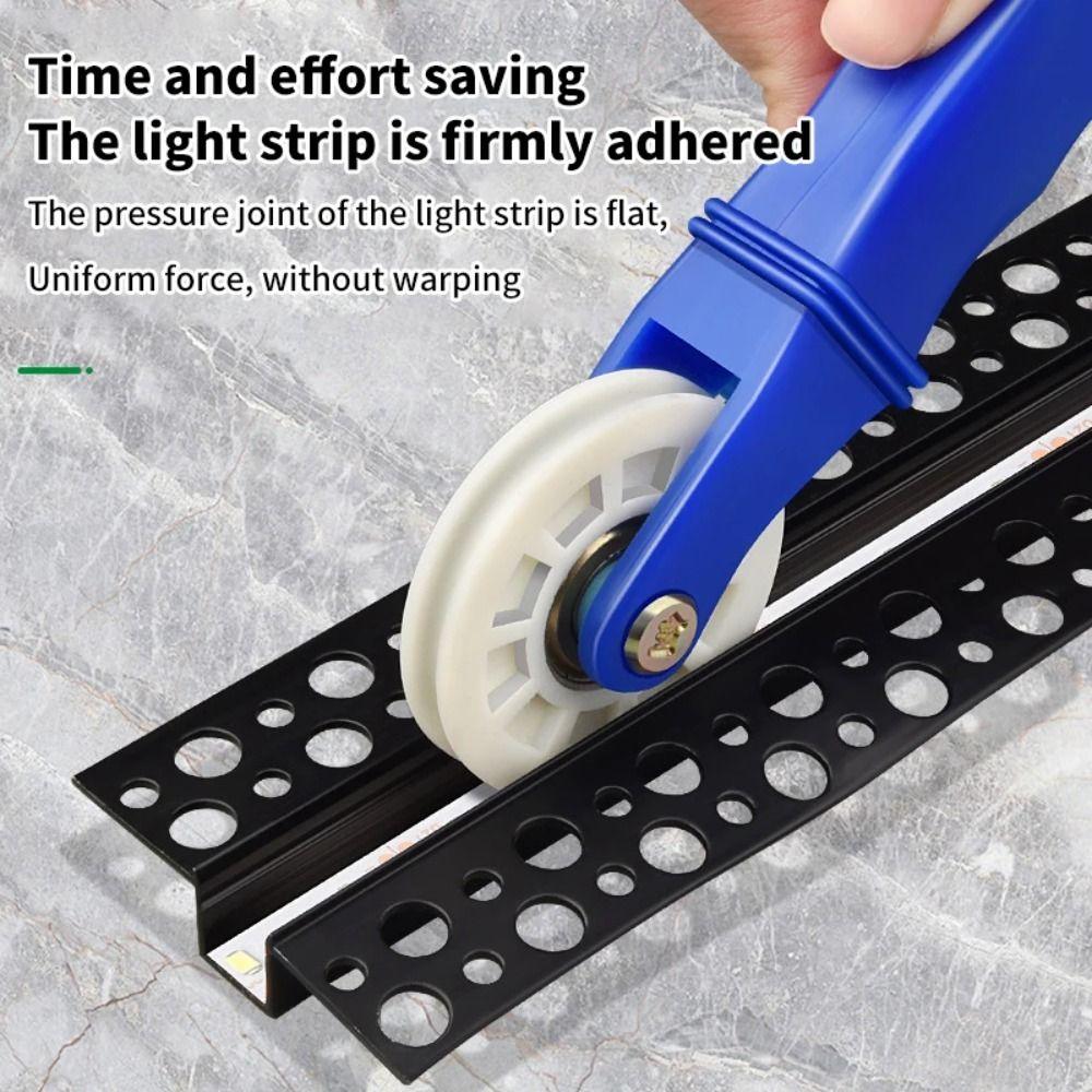 Rubber Wheel Handle Roller Double-Head Pressure Pulley Durability Window Screening Install Tool