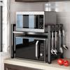 Space Saving Expandable Microwave Oven Rack Kitchen Countertop Storage Rack Rice Cooker