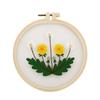 Needle Thread Ornament DIY Crafts Flower Embroidery Needle Punch Embroidery Hoop Cross Stitch Kit