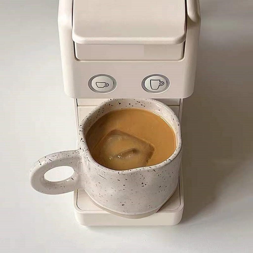 Керамическая кофейная кружка 280 мл, уникальная нестандартная термостойкая универсальная емкость для напитков, износостойкая кружка для любителей латте и молока для домашнего офиса, бара