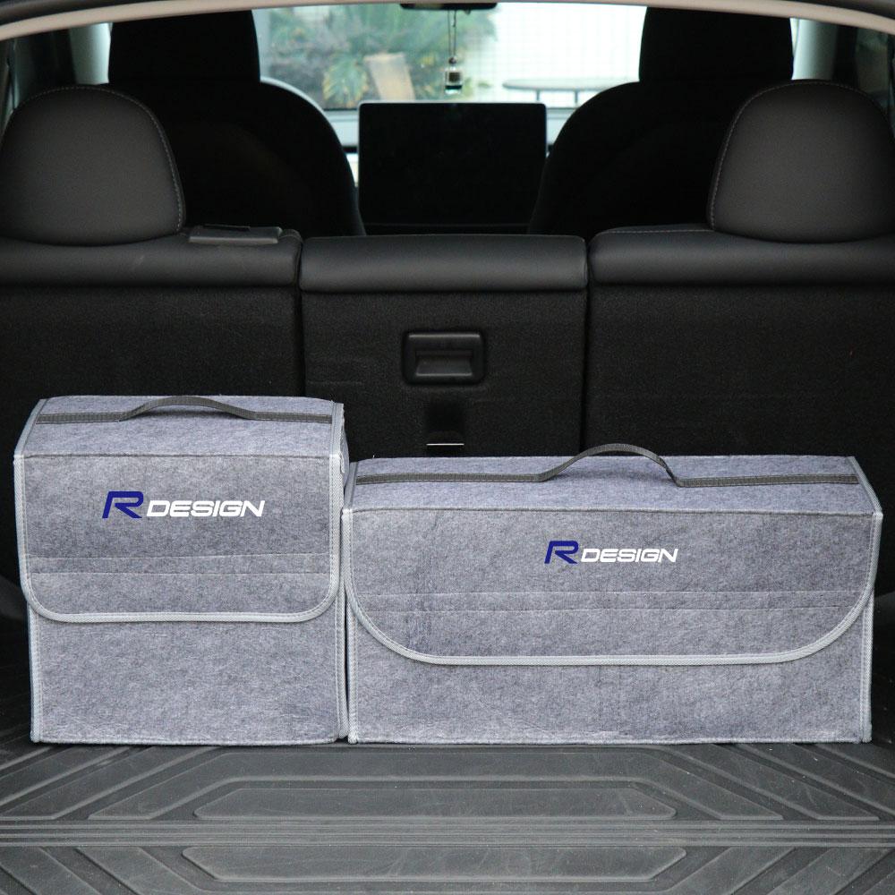 ljcmw9 Car Trunk Large Capacity Organizer Box Auto Tools Storage Folding Bag For VOLVO RDESIGN T6 AWD XC60 XC90 V60 S60 V50 V40 XC40 V8
