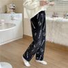 Cartoon Cat Fleece Christmas Pajama Pants for Women