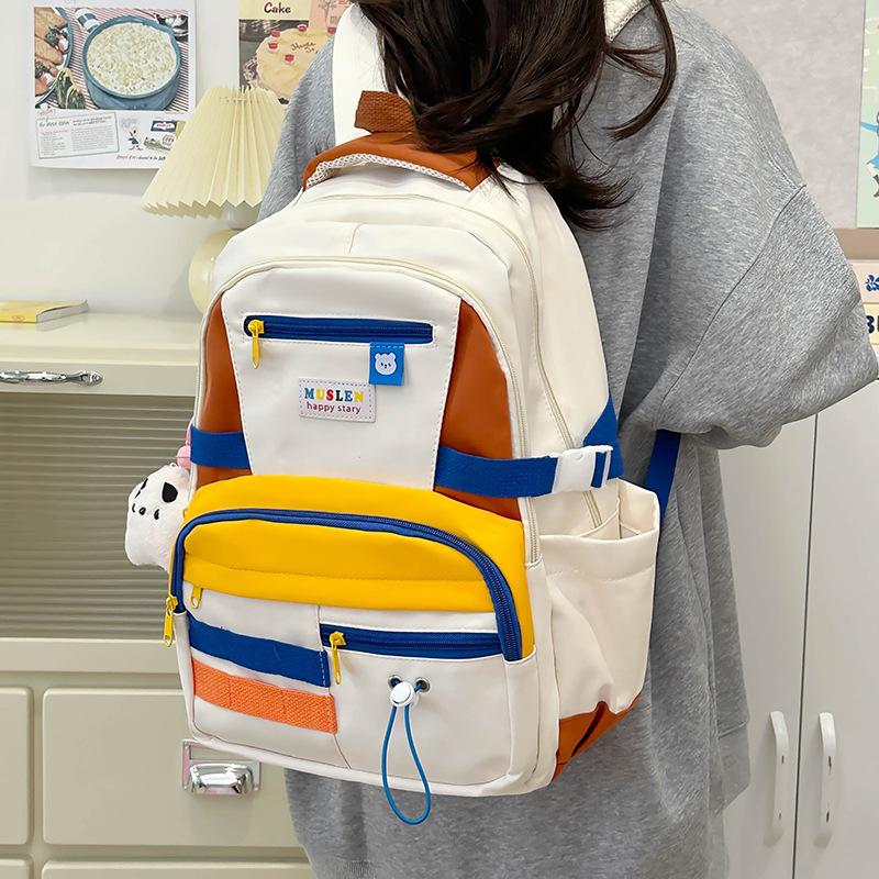 A Large-capacity Forest-themed Versatile Backpack for Girls, A Travel Backpack for Junior and Senior High School Students