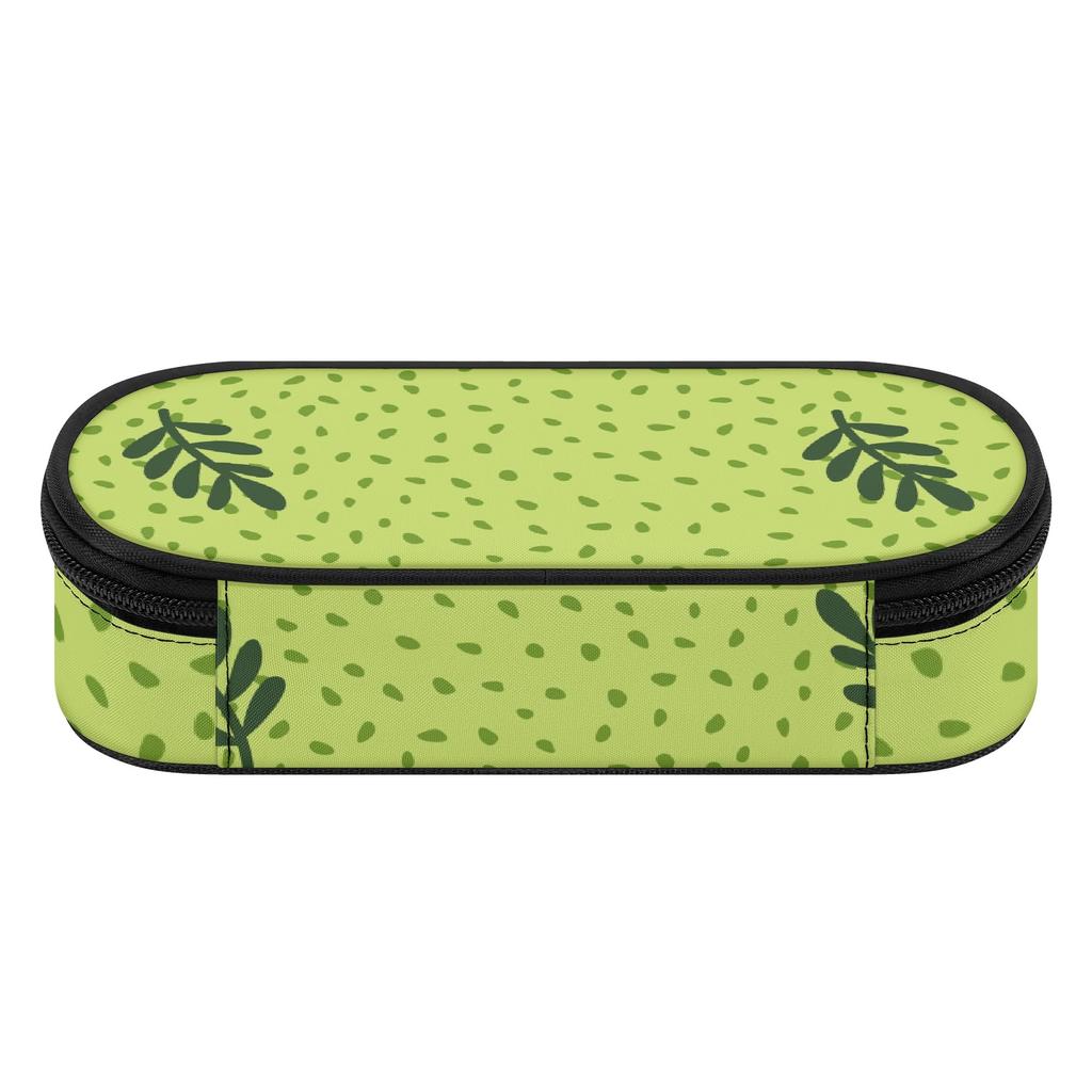 Pencil Case Large Capacity Durable 300D Polyester Secure Zipper with Mesh Pocket Removable Divider and Pen Slots for Students
