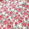 Red Flower Printed Bed Sheet Sets Queen/King Size Matrimonial Reactive Printed Fitted Bedsheets for Double Bed