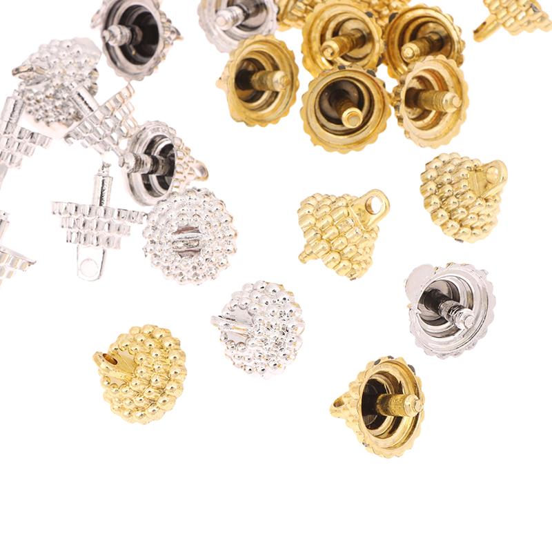 50/100Pcs Pendant Set Balls Charms Pendants Caps Decoration Holder Sphere Stand Replacement Creative Accessory Christmas Parts