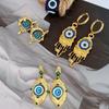 Hot-Selling Exaggerated National Design Retro Personality Devil'S Eye Earrings Simple Symbol Of Freedom Earrings Jewelry