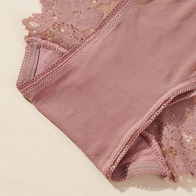 Женские сексуальные кружевные сетчатые трусики с низкой талией, полупрозрачные дышащие трусы-бикини, женское бесшовное нижнее белье