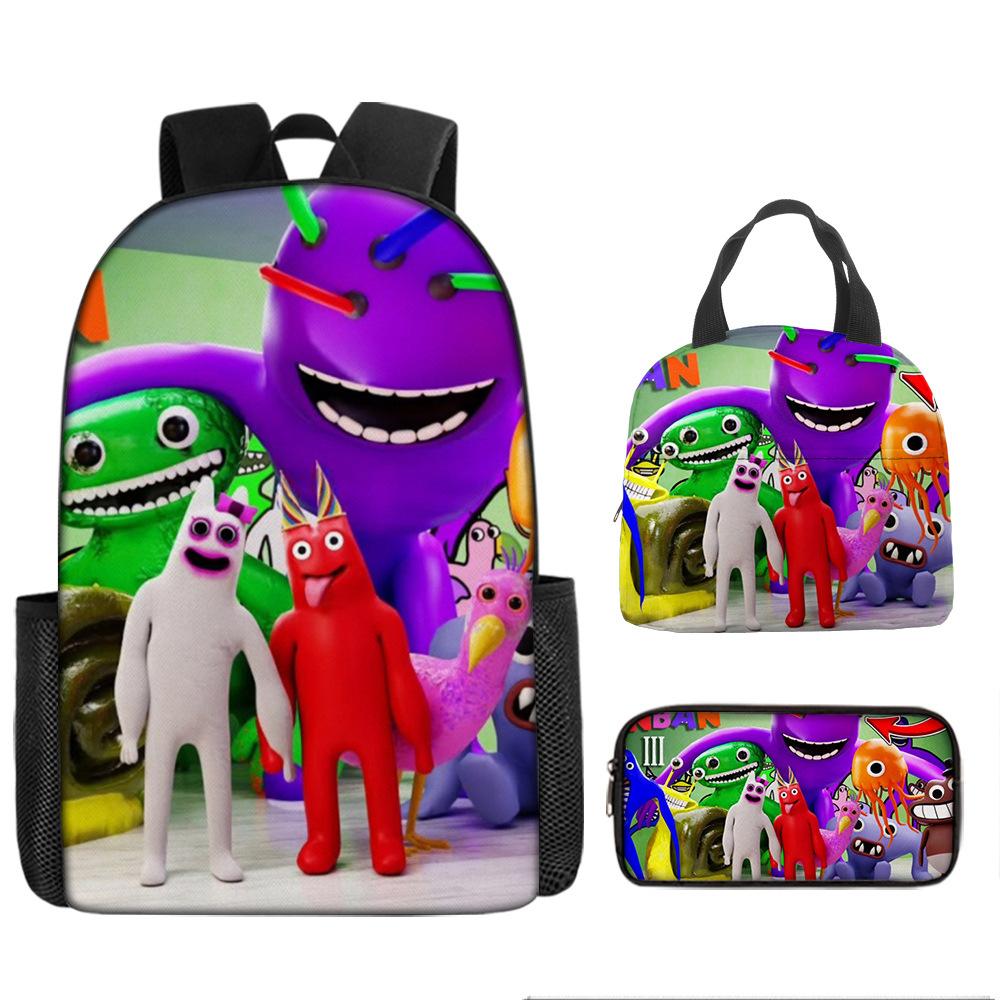 Class Garden Cartoon Primary and Secondary School School Bag Children's Backpack Backpack Three-piece Set