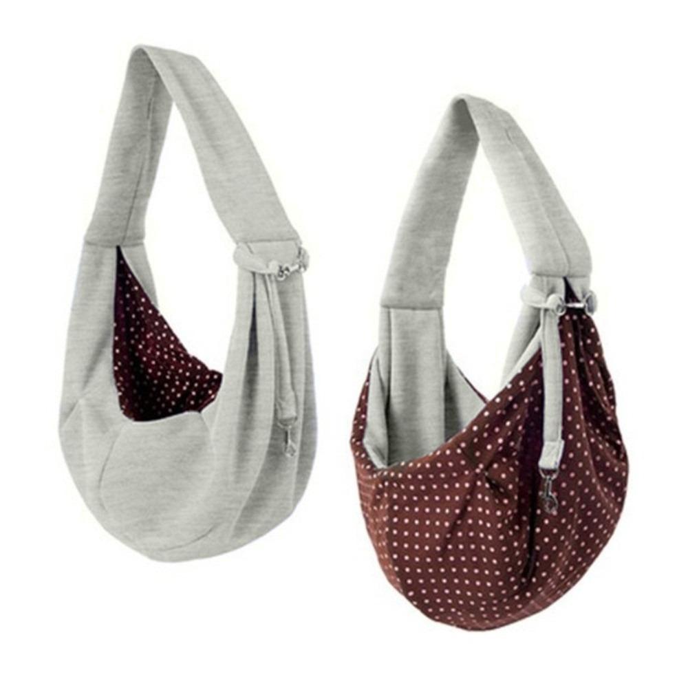 Sling Cat Crossbody Bag Breathable Dog Carrier Pouch Durable Pet Shoulder Bag  For Travel
