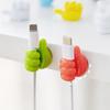 5/10/20Pcs Silicone Thumb Wall Hook Cable Clip Wire Desk Organizer Brush Storage Wall Sticker Gadgets Useful Things For Home