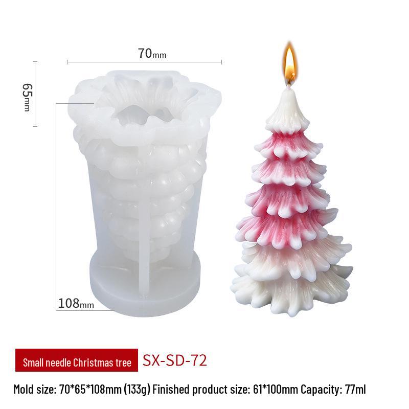 Силиконовая форма для ароматической свечи и мыла «Рождественская елка Вэньсинь»