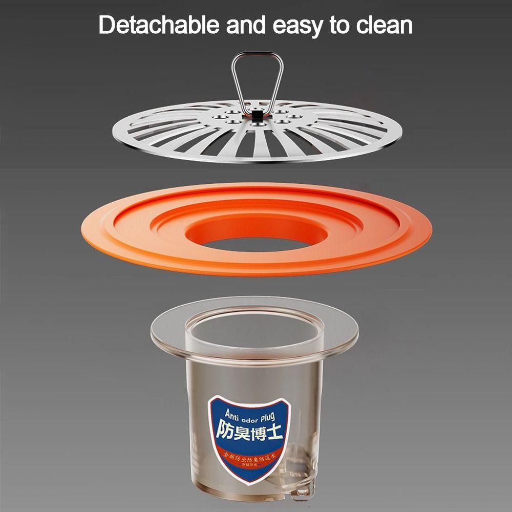 Anti Odor Floor Drain Core Large Size Easy Install Removable Seal Stopper Insect Proof Odor Control Basin Drain Filter