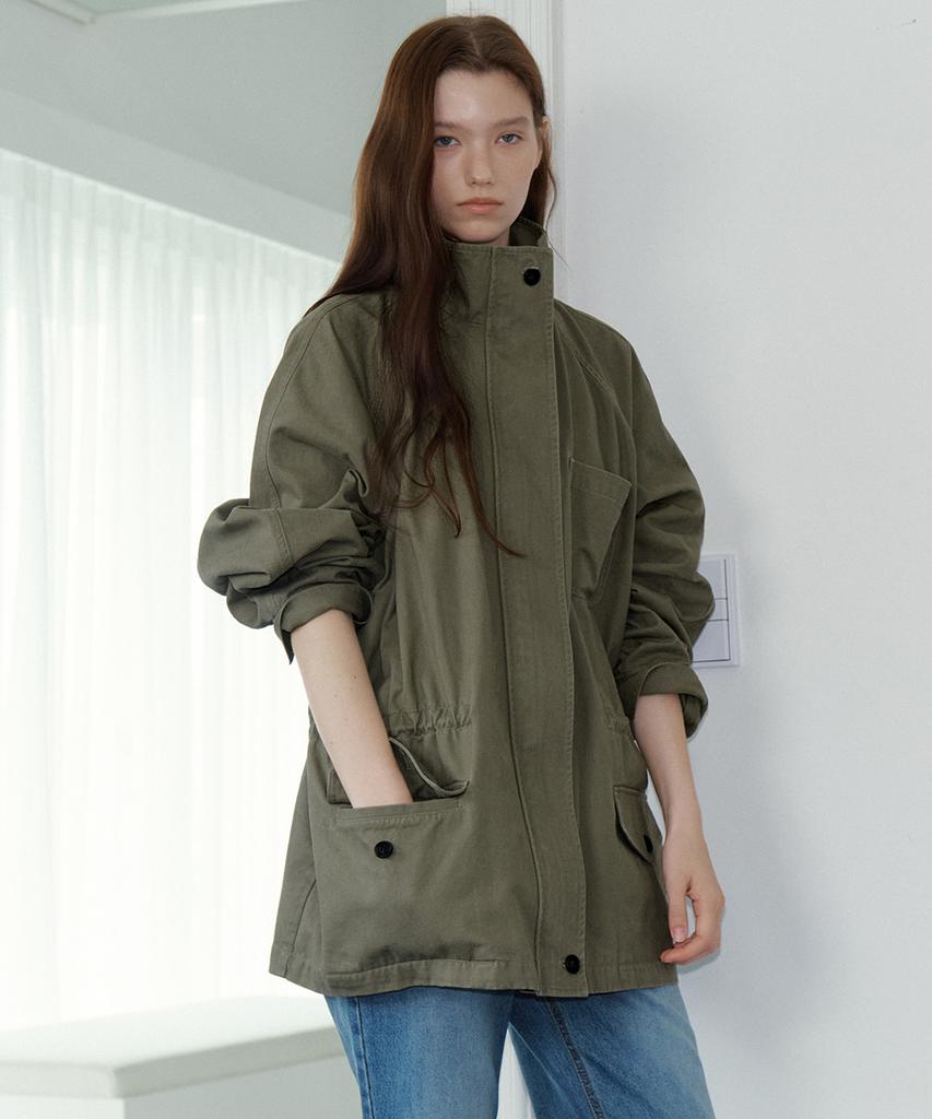 FRIVER07 Washed Cotton Overfit Jumper [Frfa05Jp04]_Khaki