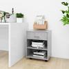 VidaXL Cabinet On Wheels Concrete Grey 46x36x59 Cm Chipboard