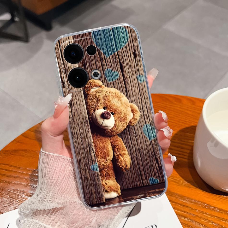 Чехол для Oppo Reno 13 Pro Креативный прозрачный мягкий задний чехол для Oppo Reno13 Pro 13Pro 5G ТПУ тонкий силиконовый противоударный чехол для телефона