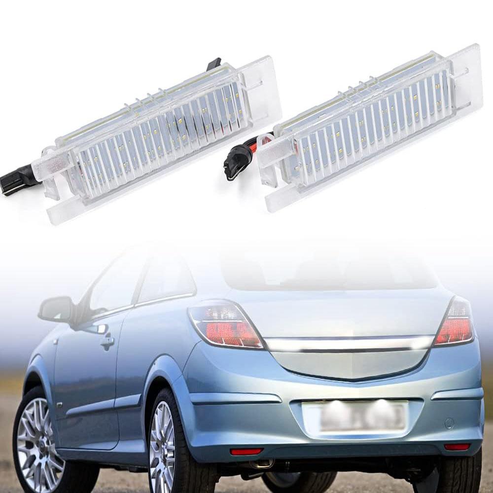 1 пара светодиодных фонарей номерного знака 6223506 для OPEL Zafira B Astra H