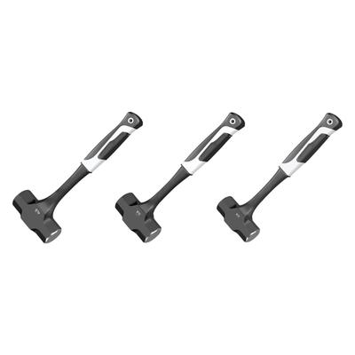 Отбойный молоток из высокоуглеродистой стали, подходит для разрушения стен, сверхпрочная кувалда с амортизирующей рукояткой