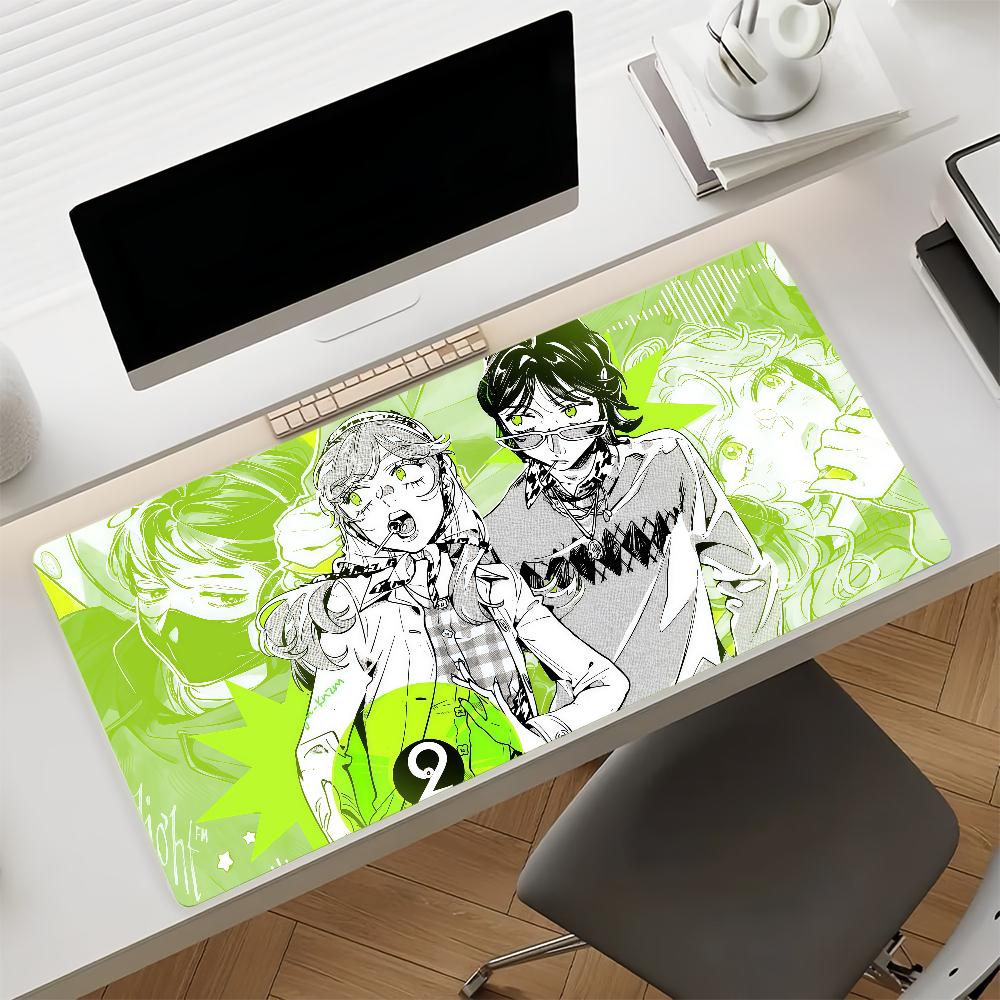 Manga TGSWIIWAGAA Cute Mouse Pad Anti Slip Rubber Edge Locked Thickened Laptop Gaming Desk Mat
