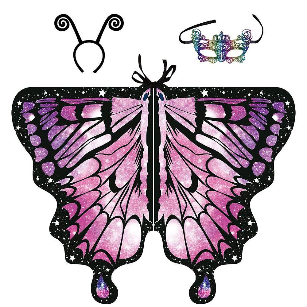 Fairy Festival Rave Dress Party Favor Cloak Butterfly Scarf Butterfly Wings Shawl Butterfly Costume