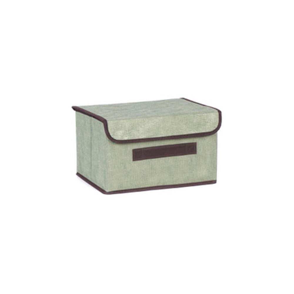 Imitated Hemp Non-woven Fabric Folding Sundry Storage Box Portable Dustproof Storage Box Clothing Sorting Box.