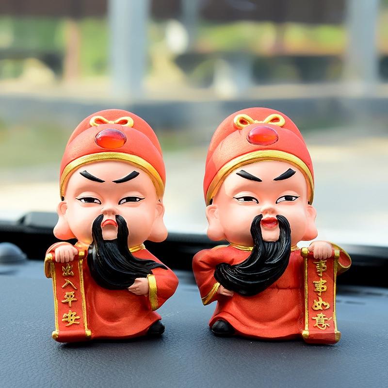 Wu Caishen Guan Gong Creative Highend Car Accessories QEdition Car Supplies Lucky Safe Car Ornaments