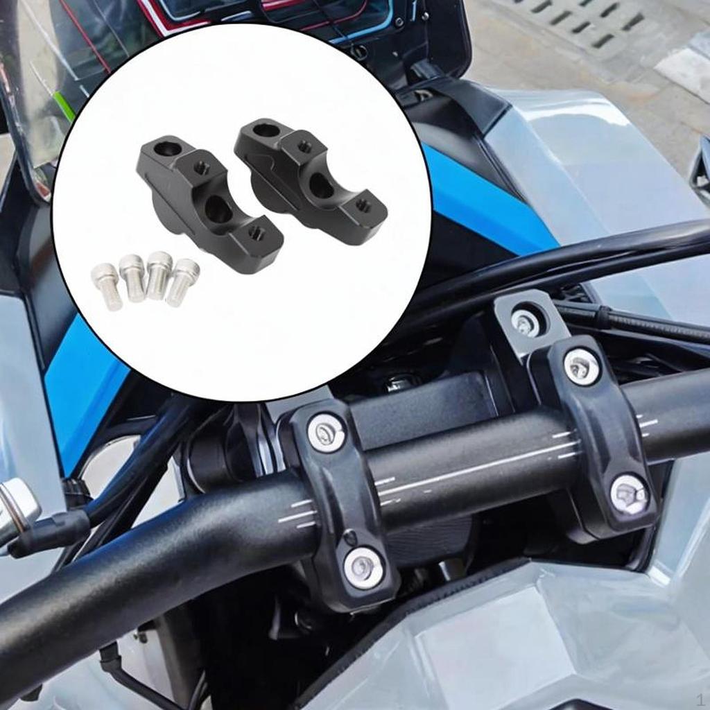 Motorcycle Handlebar Riser Heightening Stable Component Handle Bar Clamp Repair for