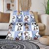 This adorable 3D Snoopy cartoon flannel blanket is comfortable and soft, perfect for use in bedrooms, beds, sofas, picnics, and