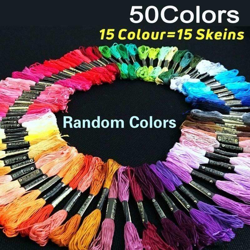 200 разноцветных ниток для вышивания мулине, нитки для вышивания крестиком, рукоделие, хлопок премиум-класса для вышивания крестиком