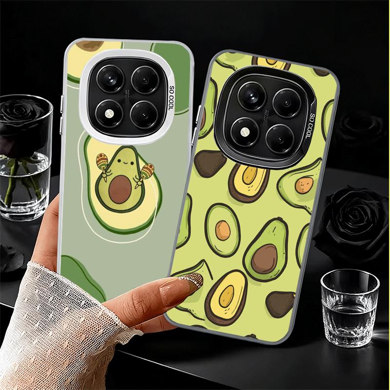 Мультяшный Милый Авокадо Мягкий Чехол для Телефона для Samsung Galaxy S24 S25 FE S26 Edge S23 Ultra S22 Plus S21 + Ударопрочный Чехол Задняя Панель