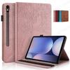 Чехол для Samsung Galaxy Tab S10 FE Plus 13,1 дюйма, тиснение "Дерево", обложка-книжка из ПУ-кожи для Coque Galaxy Tab S10 FE Plus Case Funda
