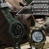 SAMDA Watch спортивные водонепроницаемые электронные часы камуфляжные многофункциональные электронные часы