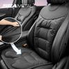 Мягкая кожа ПУ Чехол на переднее сиденье автомобиля Нескользящий бархат Подушка на переднее и заднее сиденье для всесезонного использования 1 шт.