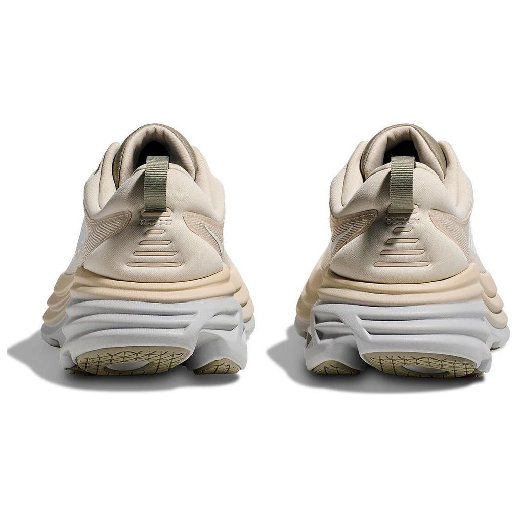 HOKA One One Bondi 8 Удобные Модные Универсальные Нескользящие Прочные Кроссовки для Бега с Низким Верхом Мужские Кроссовки Белый Синий 1127953-OKB