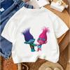 Summer Casual Boys Girls Tee Trolls Kawaii Design Kids Street Style Fashion 3-14 Age