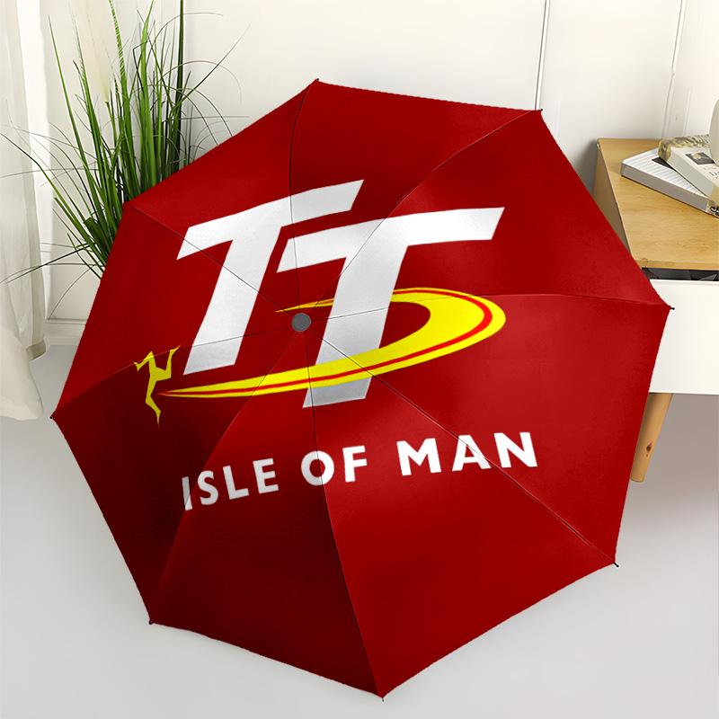 Tt Isle Man Race Automatic Umbrella Compact 8-Rib Lightweight Sturdy Construction All-Season Use Elegant Women's Umbrella Best for Christmas