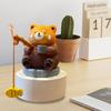 Fishing Animals Figurine Resin Panda Groundhog Capybara Statue Angler Animal Series Ornament