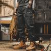 Techwear Брюки-карго Мужские черные брюки-карго Мужская винтажная японская уличная одежда в стиле хип-хоп с карманами Повседневная свободная одежда в стиле сафари