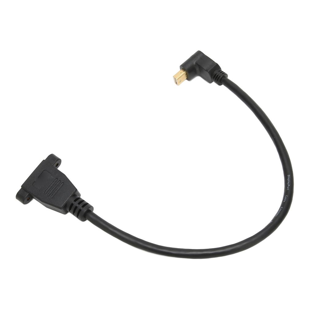 DP Female To Mini DP Male Cable Double Hole Lockable Type Displayport Adapter for QXGA 2560x1600