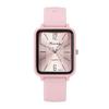 Fashion Silicone Women Watches Luxury Qualities Rectangle Quartz Wristwatches with Bracelet Simple Black White Female Wristwatch