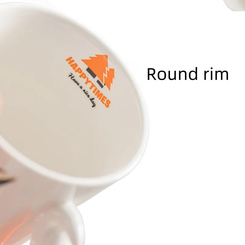 360ML Ceramic Fox Mug Creative Fox Tail Water Cup Cartoon Animal Coffee Tea Milk Cups Office Mug Gift Home Decor Accessories