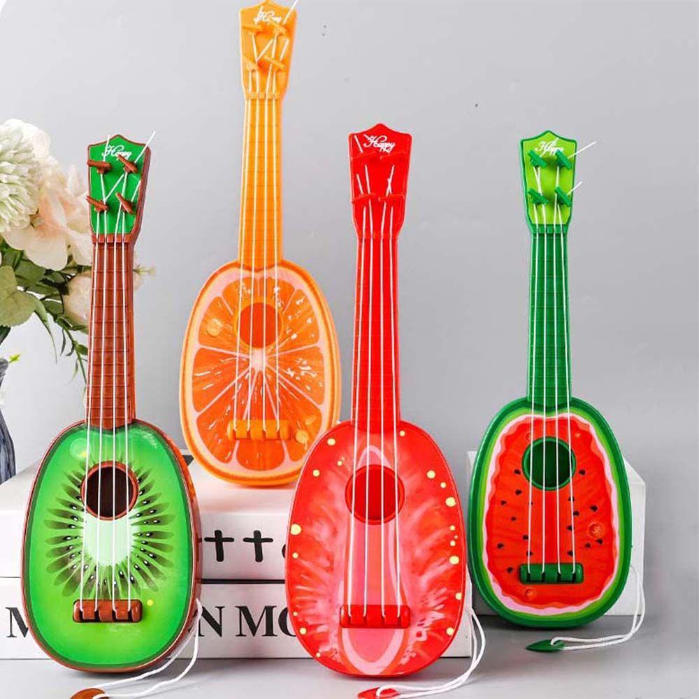 Early Education Fruit Entertainment Musical Instrument Toy Guitar Toy Musical Instrument Ukulele