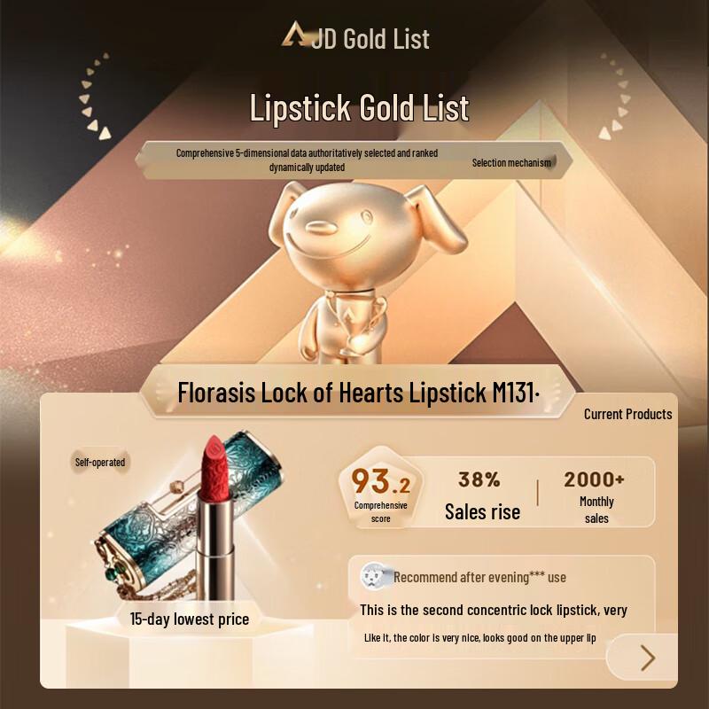 Florasis Tongxin Lock Бархатная матовая помада