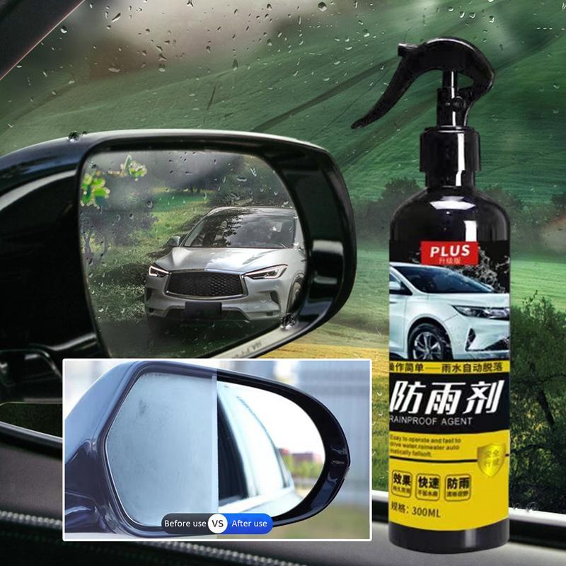 300ml Portable Antifogging Car Spray for Glass Water Spot Remover Car Anti Fog Spray Glass Cleaner for Windshields Mirrors