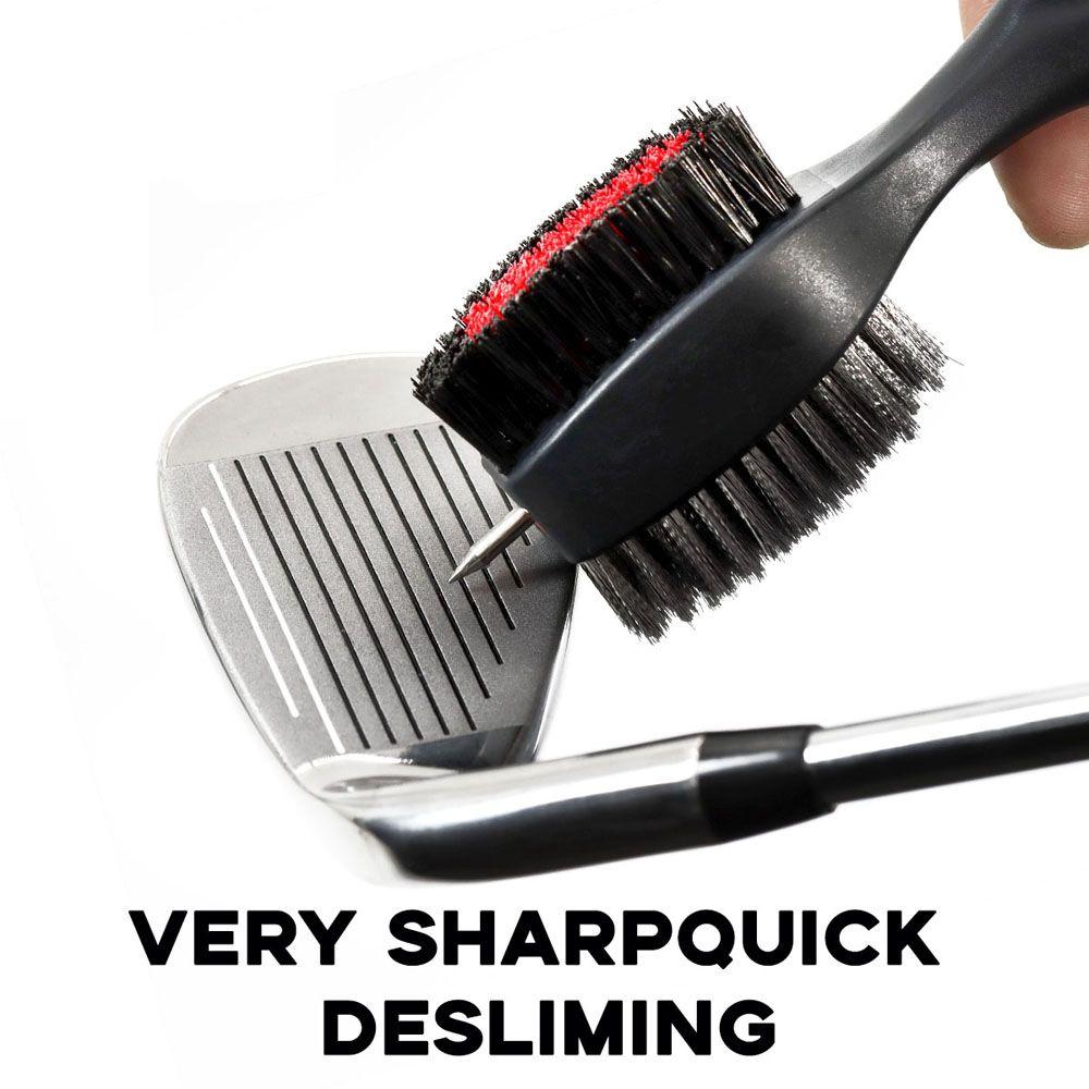 Cleaning Tool Golf Club Brush Retractable Groove Cleaner Golf Groove Cleaning Brush Sharpener Tool