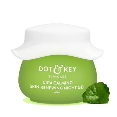 Ночной гель для восстановления кожи Dot & Key CICA Calming Skin | Для жирной, склонной к акне и чувствительной кожи | Ночной крем с ниацинамидом и зеленым чаем | 60 мл